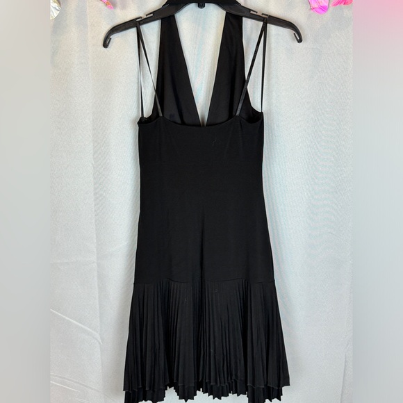 Laundry by Shelli Segal Halter Pleated Swing Dress- Sz 4 - Picture 5 of 16